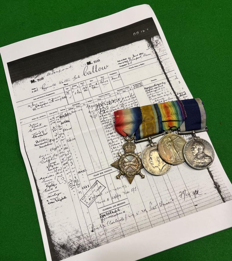 WW1 1914-15 Star Trio and Navy LSGC.