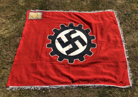 WW2 Official Ortsgruppe Banner of the Deutsche Arb