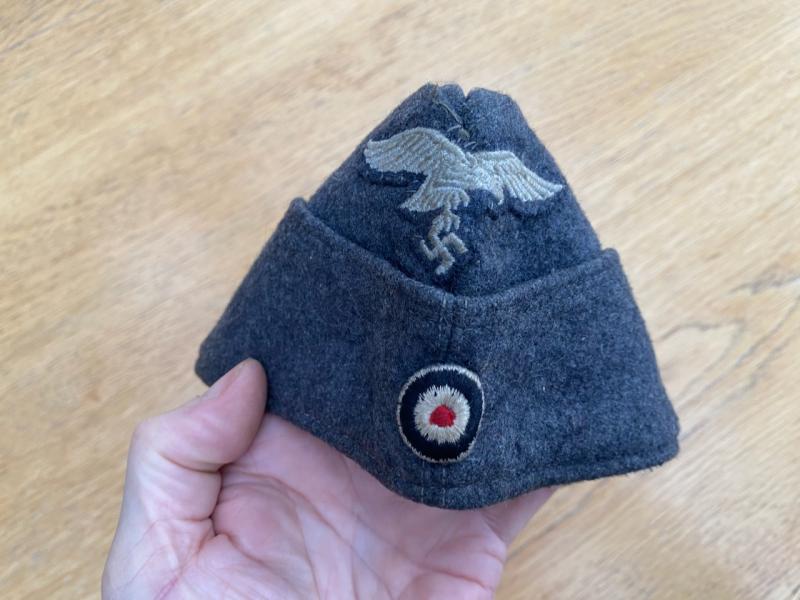 SUPER 1943 DATED LUFTWAFFE SIDE/OVERSEAS CAP.