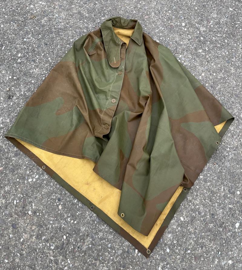 WW2 British Camouflage Poncho/Groundsheet.