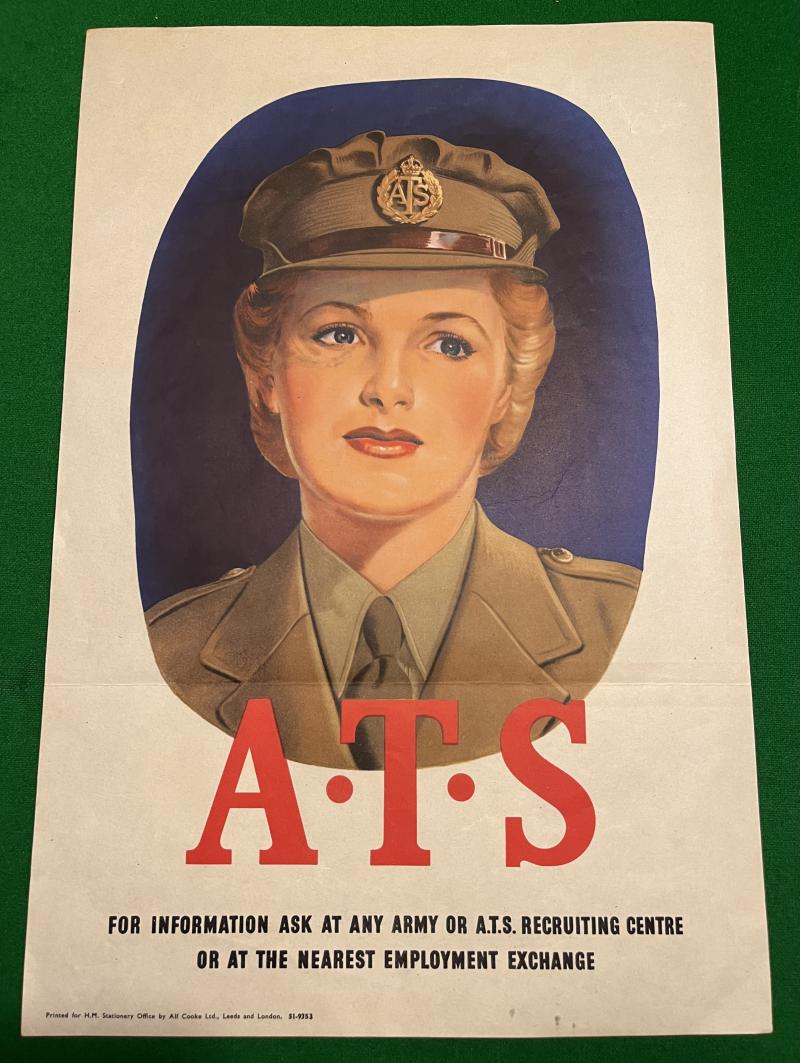 WW2 A.T.S.Recruiting Poster.