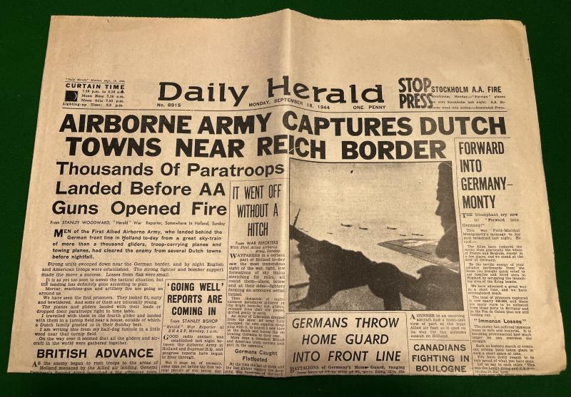 Original Arnhem Headlined Copy Daily Herald.