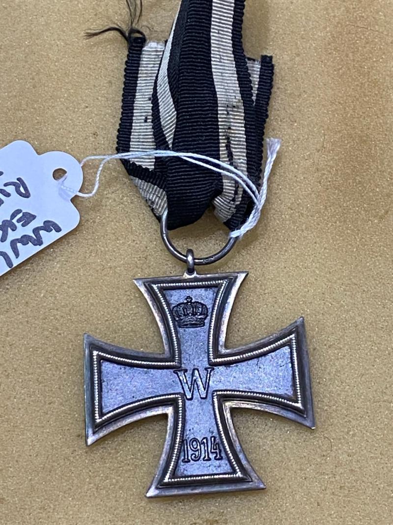 WWI IMPERIAL GERMAN IRON CROSS 2nd CLASS WITH RIBBON.