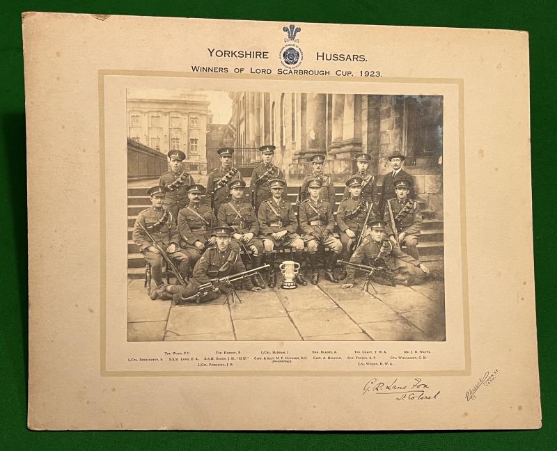 Yorkshire Hussars Group photograph.