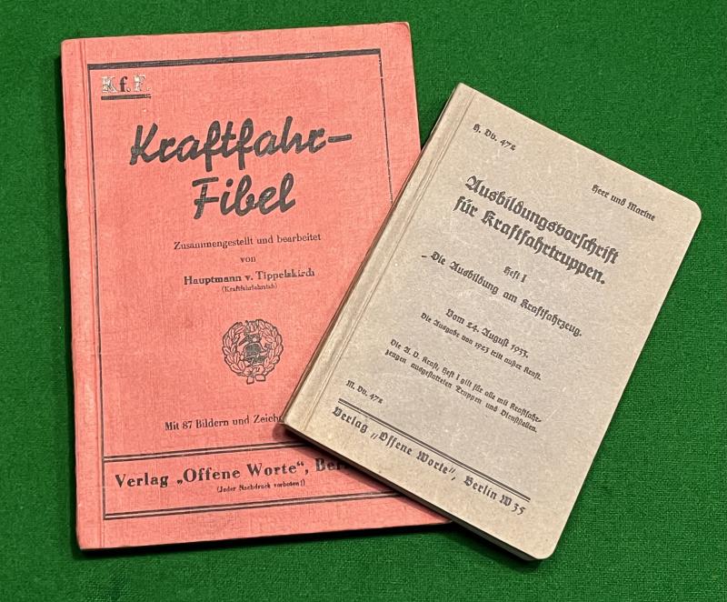 Third Reich Kraftfahr Fibel & Further transport Manual.