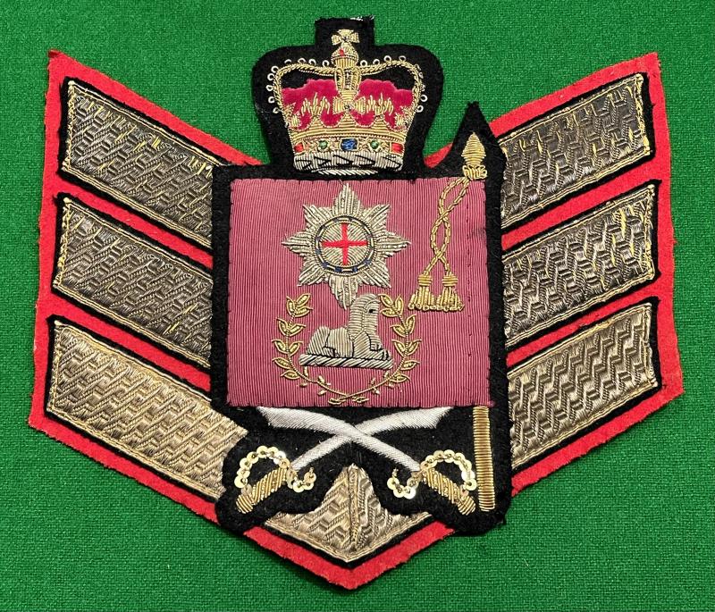 Coldstream Guards EIIR Colour Sergeant’s rank badge and chevron