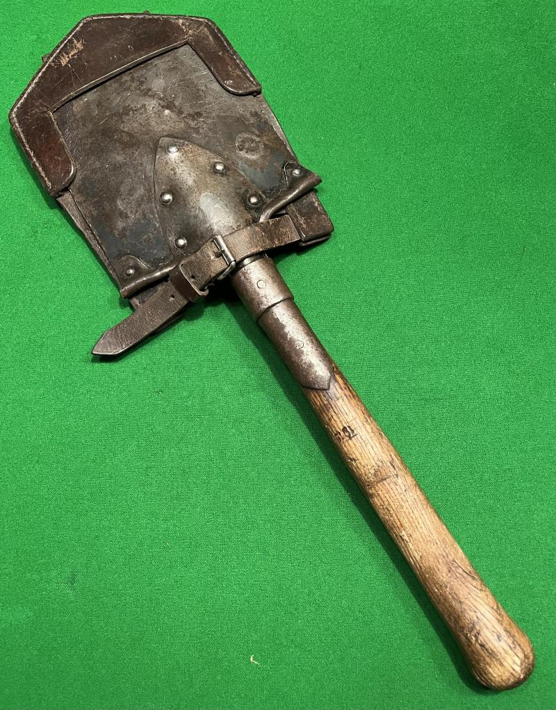 1915 German Entrenching Tool & Carrier.