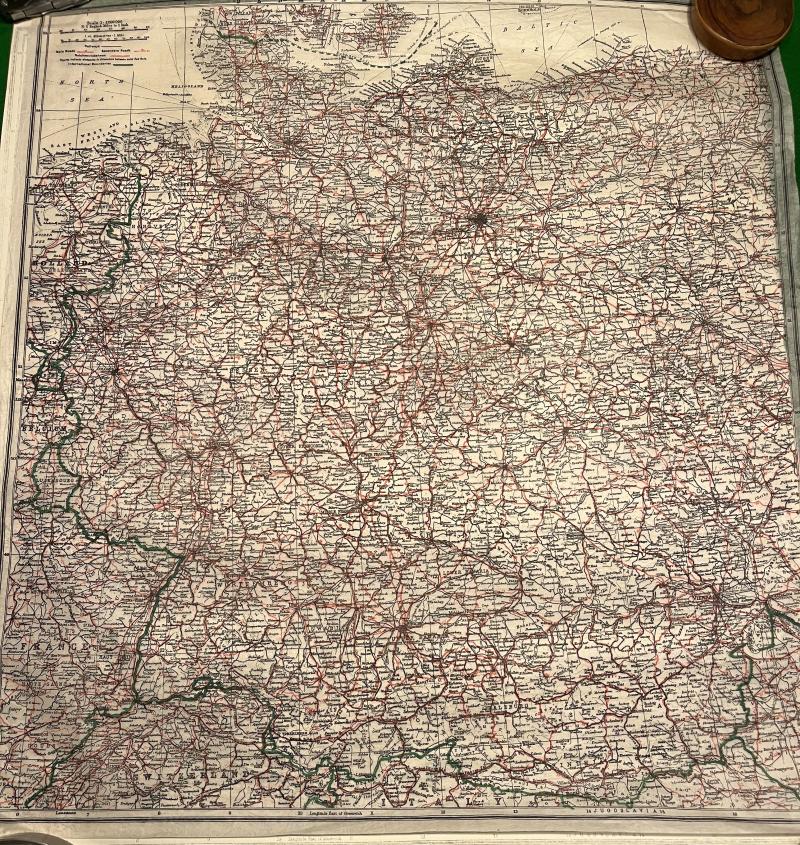 RAF tissue paper escape map - Europe.