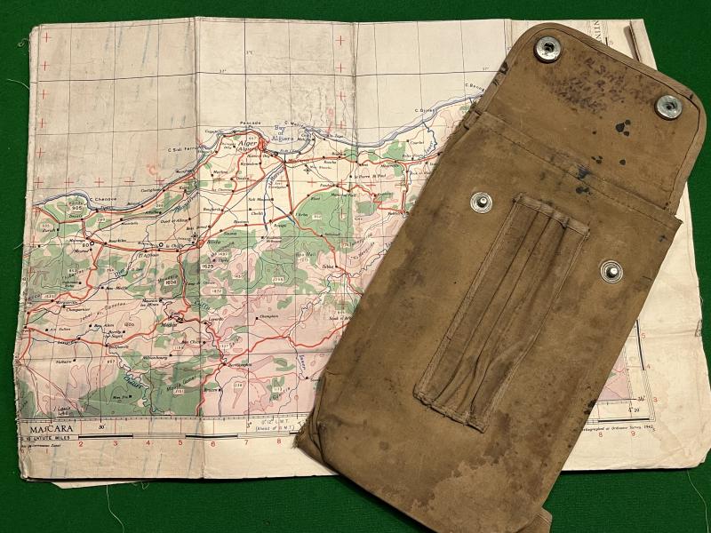 WW2 1st Para Map Case and Algiers Map.