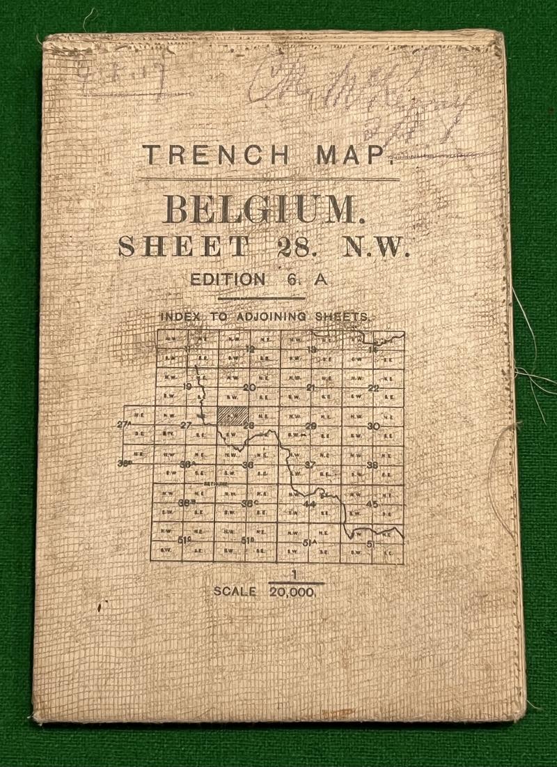 WW1 British Trench Map - Belgium 06/17 Ypres.