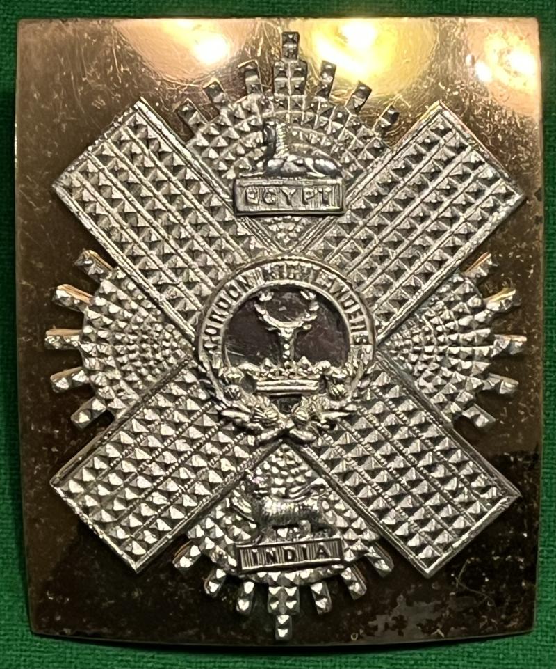 Gordon Highlanders Officers Shoulder Belt Plate.