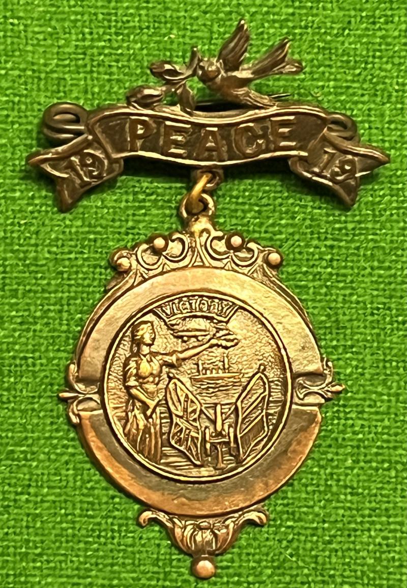 Coalville Peace Celebrations 1919 Medallion.