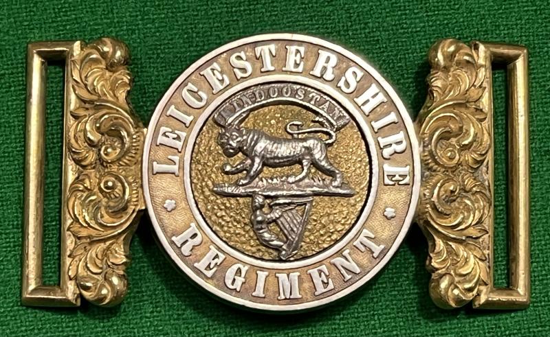 Leicestershire Regt. Officer's Waist Belt Clasp.