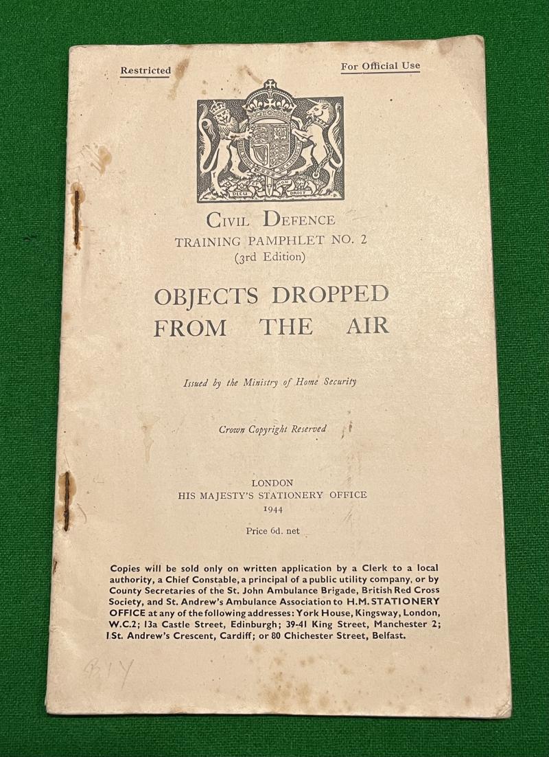 CD Training Pamphlet No2. Objects Dropped from the Air.
