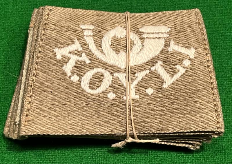 WW1 K.O.Y.L.I. KD Shoulder Titles.