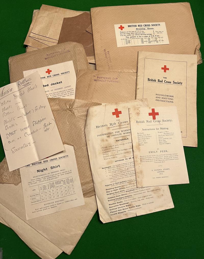 WW1 British Red Cross Working Party Grouping.