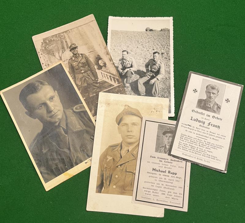 WW2 German Photographs & Death Cards - Tropical Uniform.