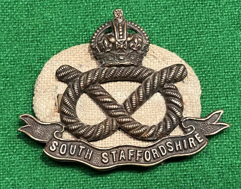 South Staffs Officers OSD Cap Badge and Holland Patch.
