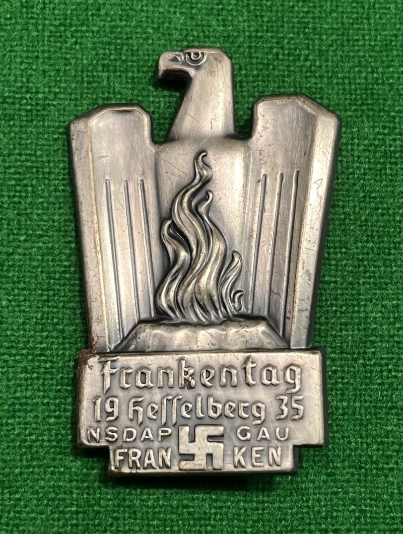 Frankentag Hesselberg 1935, NSDAP Gau Franken Tinny.
