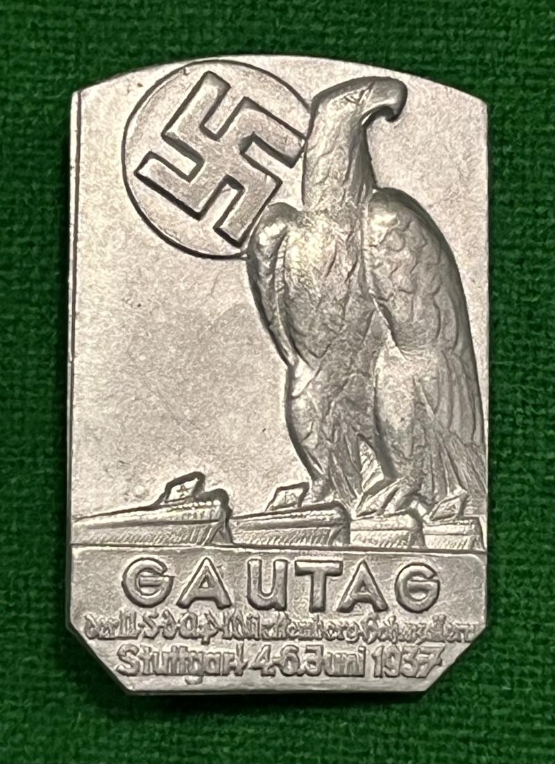 1937 Stuttgart Gautag Day Badge.