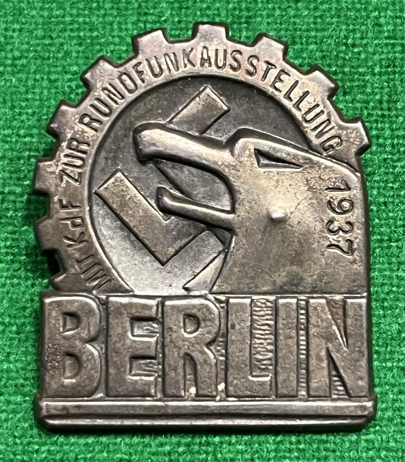 1937 Berlin DAF Day Badge.