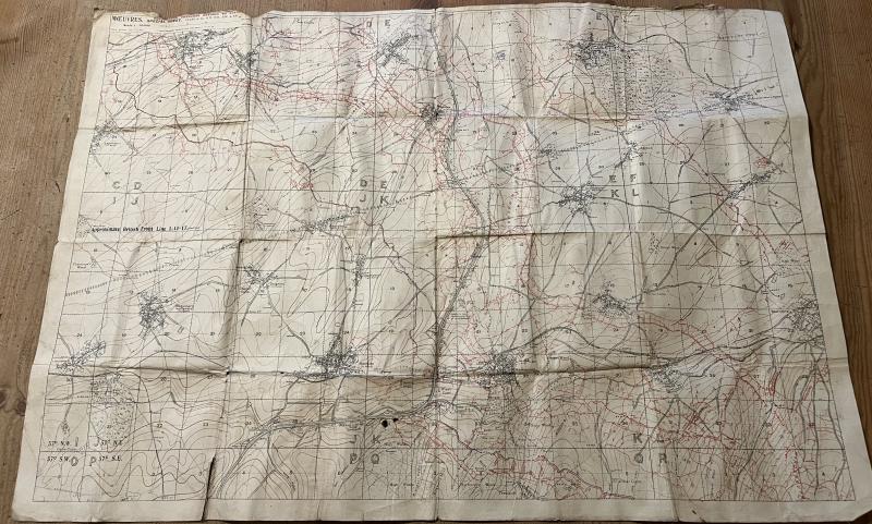 1917 Trench Map - Battle of Cambrai.