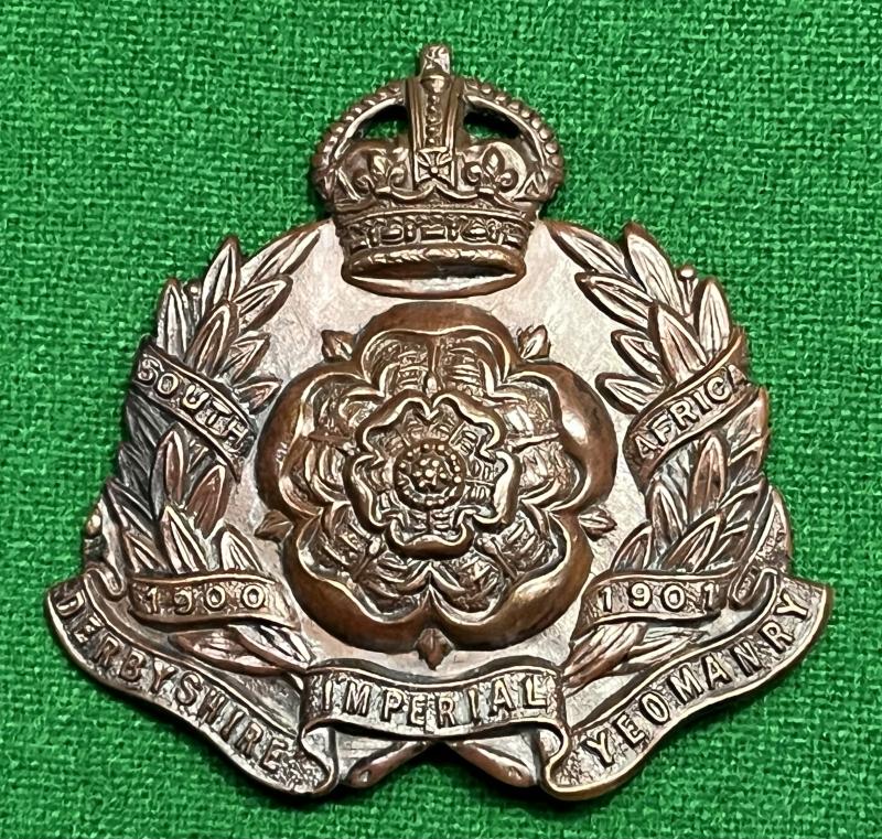 Derbyshire Imperial Yeomanry Officer's Cap badge.