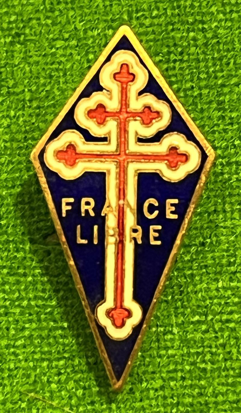 WW2 Free French Supporters badge.