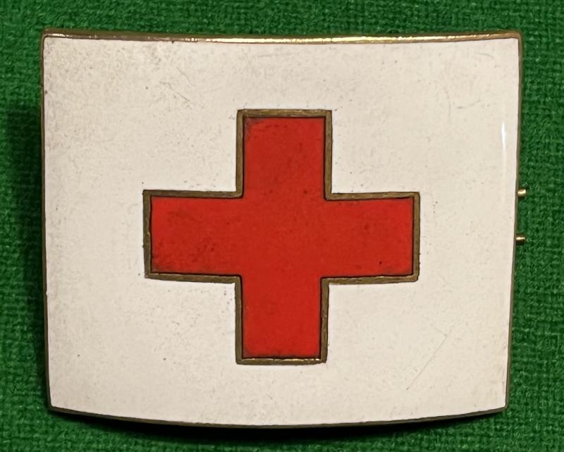 WW1 British Red Cross Orderlies Cap Badge