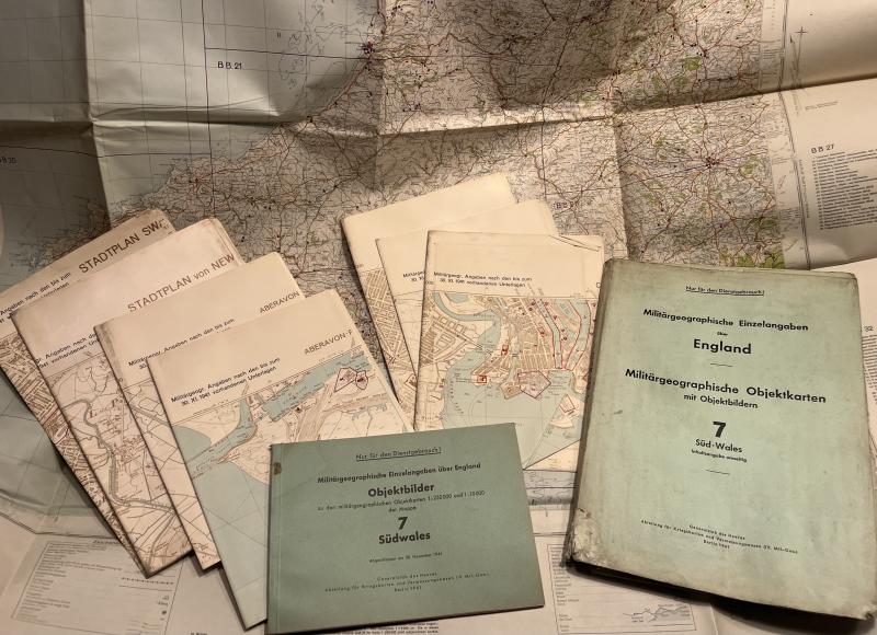German Invasion Maps & Gazetteer - South Wales.