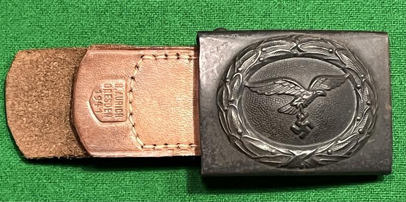 WW2 Luftwaffe Belt buckle and tab.