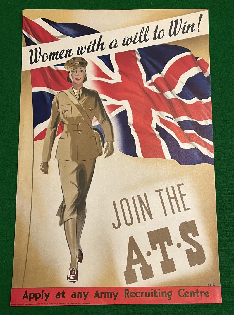 WW2 ' Join the A.T.S. ' Poster.