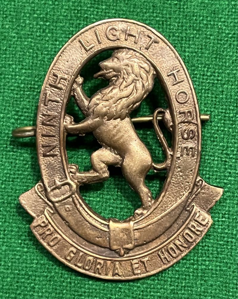 Australian 9th Light Horse Hat Badge.