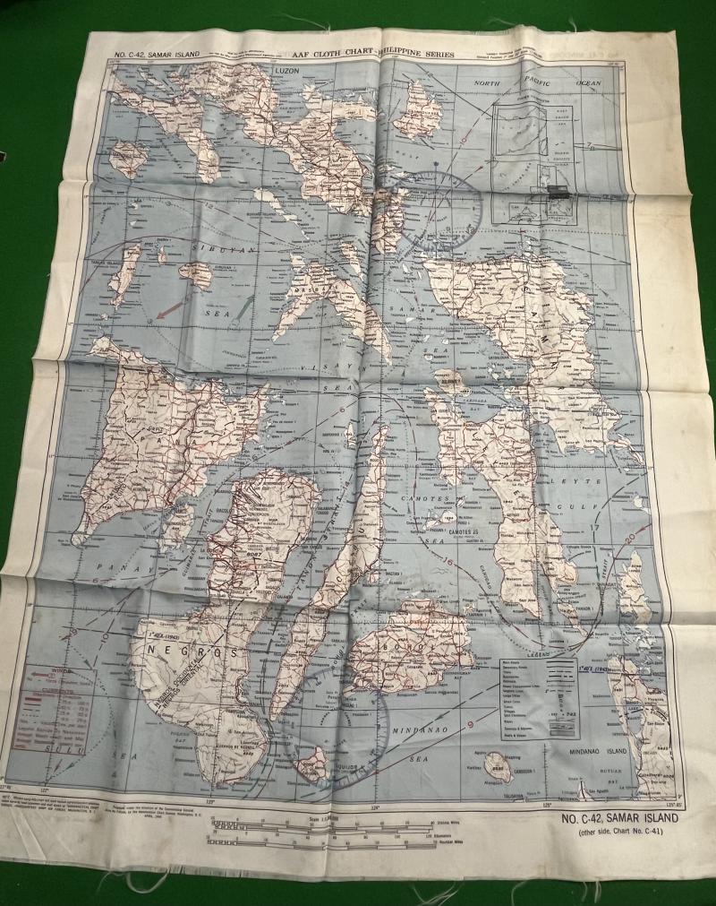 WW2 USAAF Escape Map - Philippine series.
