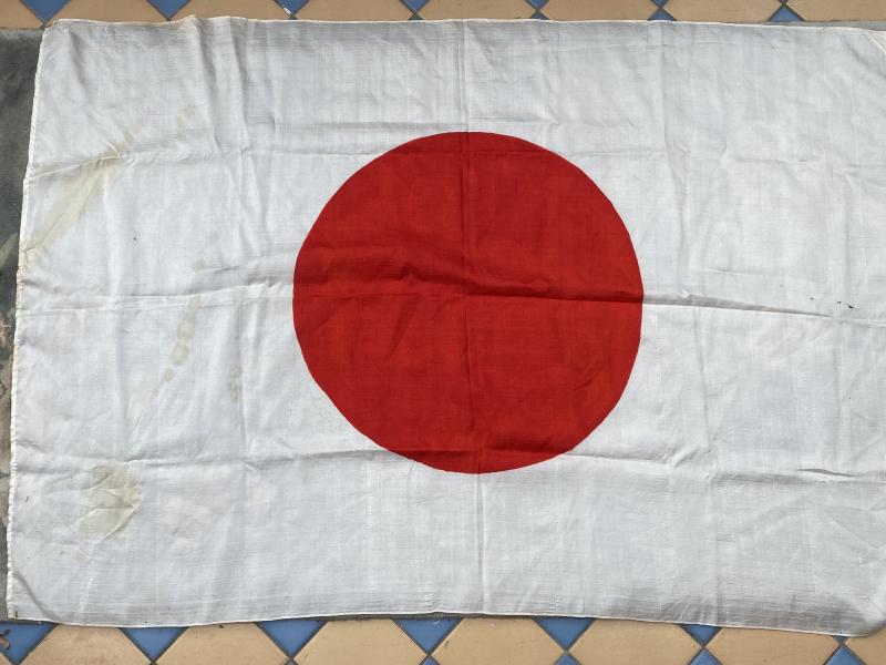 WW2 JAPANESE SILK ‘MEAT BALL’ FLAG.