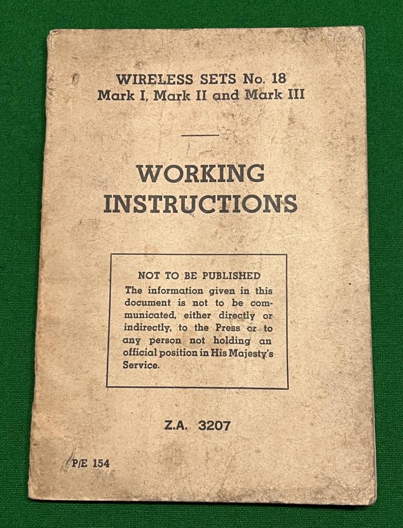 Manual - Wireless Set No.18 MkI,II & III.