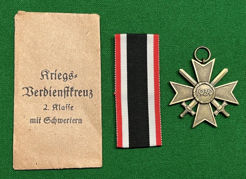 War Merit Cross 2nd Class With Swords In Packet of Issue.