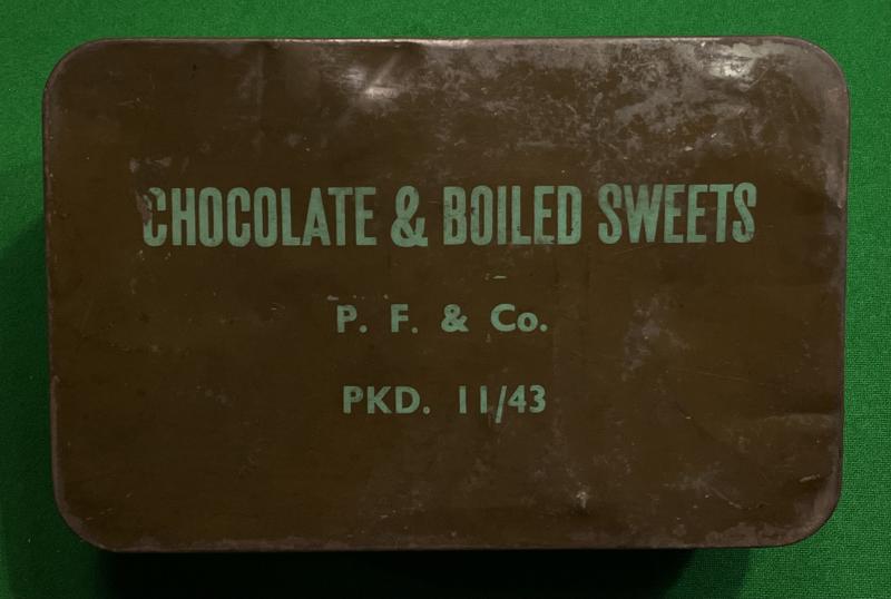 1943 Chocolate & Boiled Sweets tin.