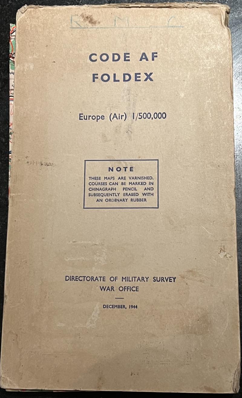 RAF type Foldex map - Europe.