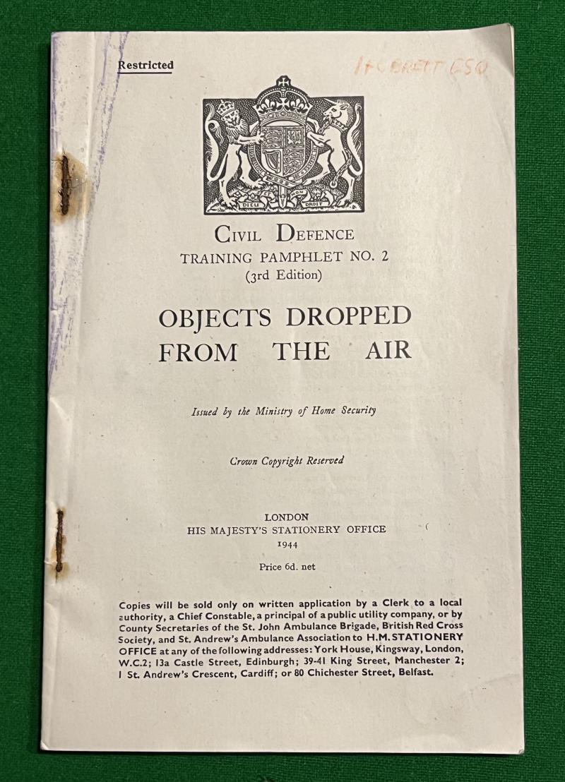 CD Training Pamphlet No2. Objects Dropped from the Air.