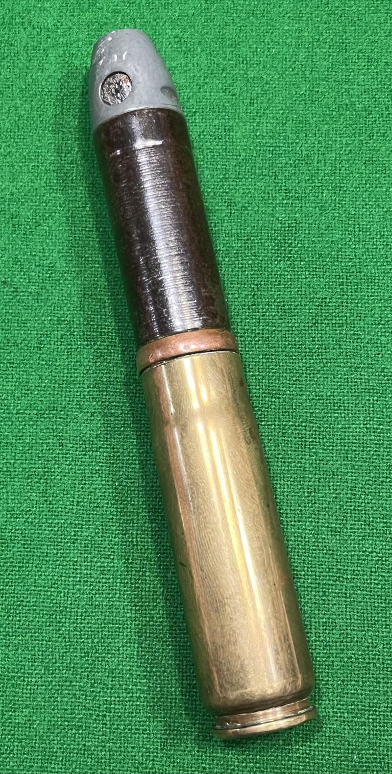 WW1, 1917 dated German Becker (20x70 RB) Aircraft Cannon HE Round