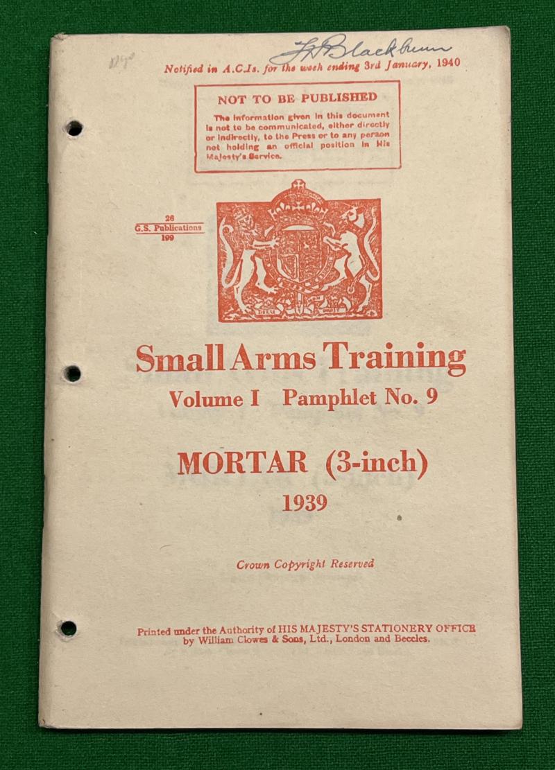 1939 SAT Vol.1 No.9 Mortar ( 3-inch ).