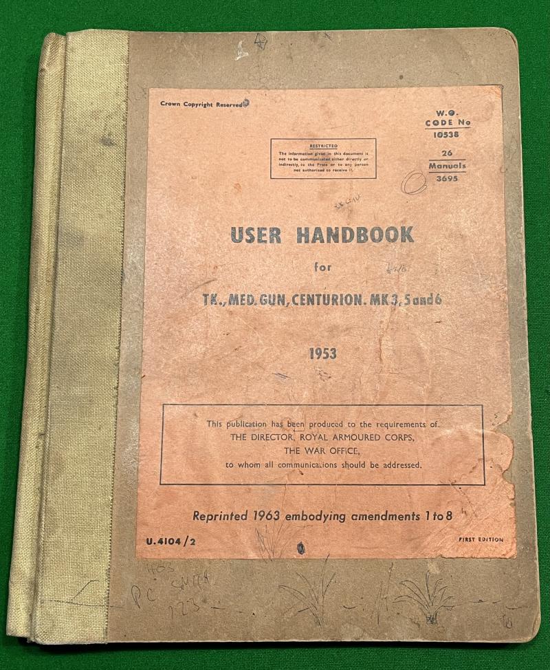 User Handbook - TK.MED.GUN, Centurion Mk 3,5 & 6