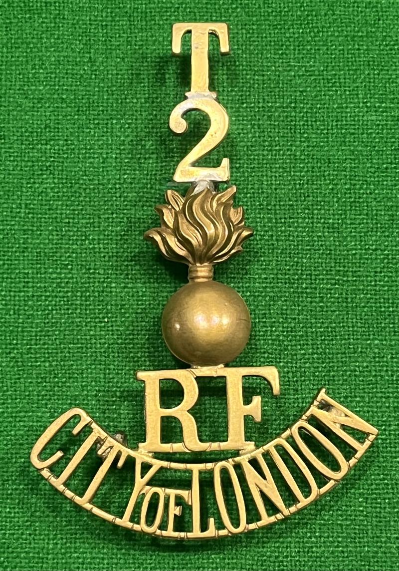 T2 Royal Fusiliers City of London Shoulder Title