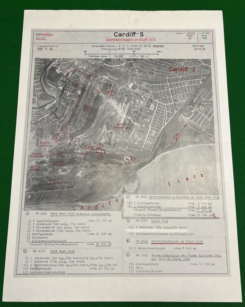 Luftwaffe Target Information - Cardiff South Roath Dock