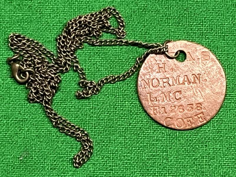 WW1 R.N.A.S. Dog Tag.