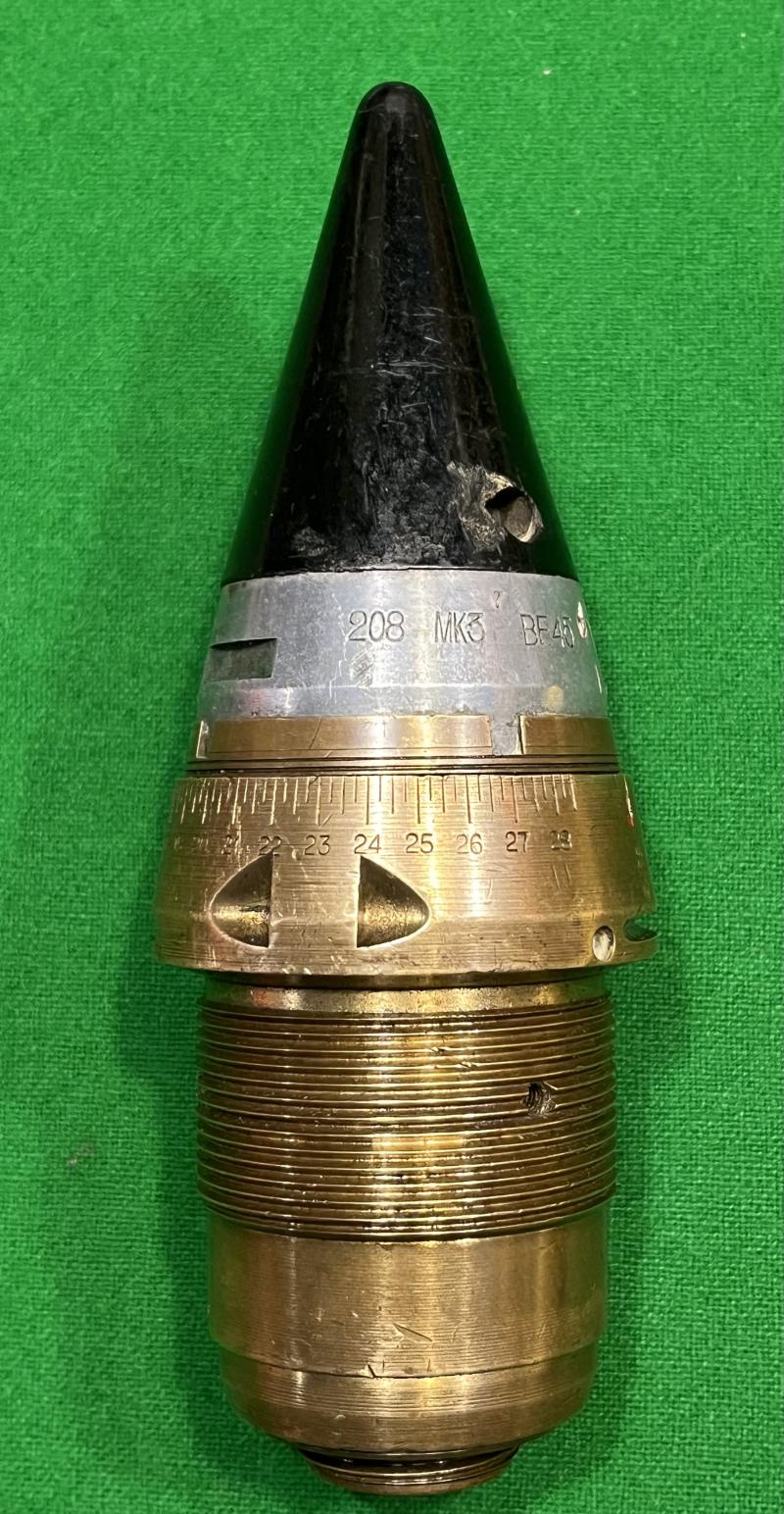 British No 208 Mk 3 Artillery Fuze.