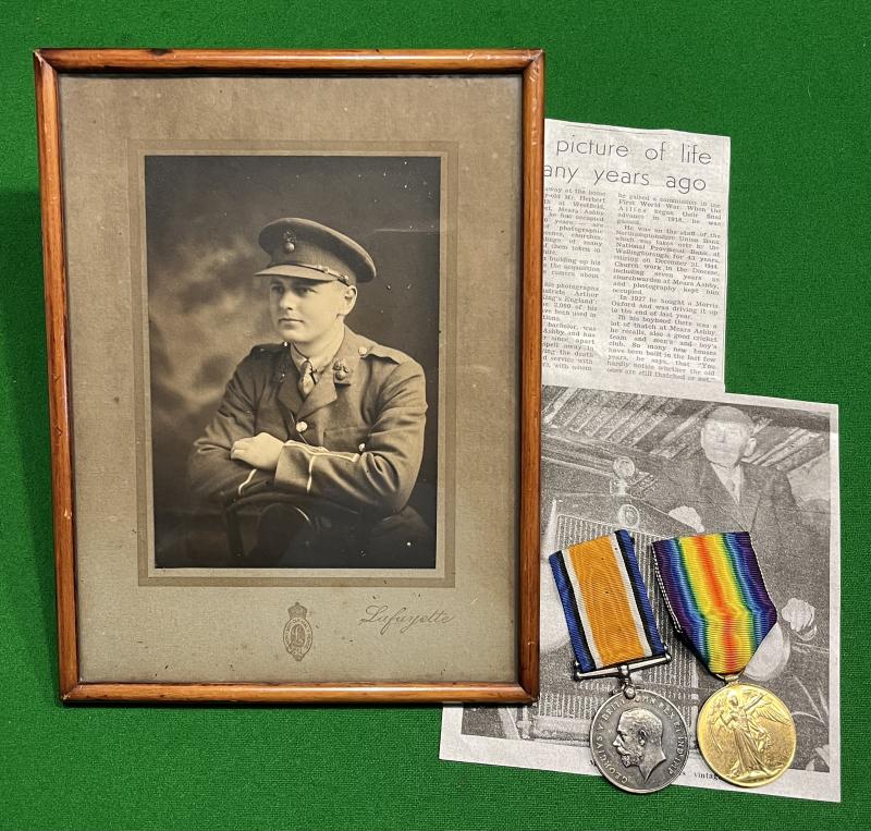 WW1 Medal Grouping to 2/Lt.H.J.Smith Royal Fusiliers.