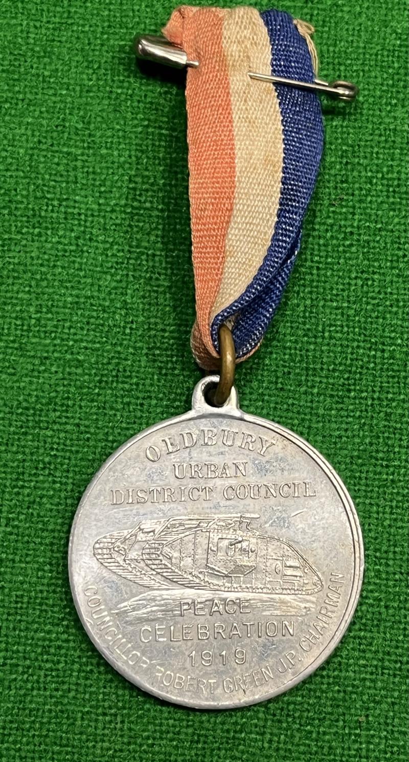 Oldbury Peace Celebration tank medallion.