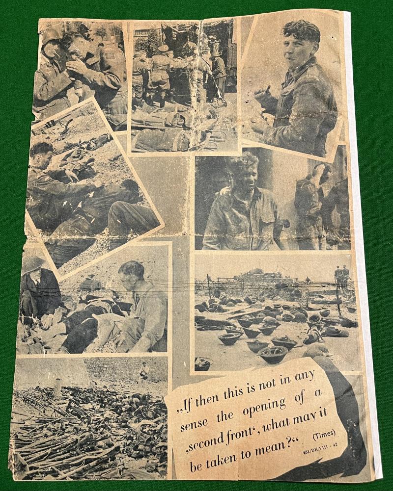 German air-dropped leaflet.